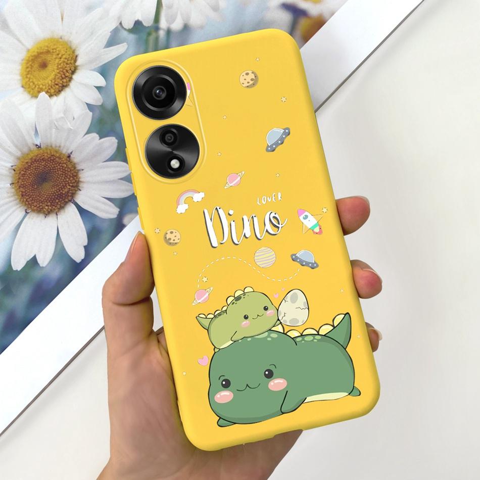 For OPPO A78 Case Oppo A78 4G CPH2565 Cute Fashion Candy Color Soft Silicone TPU Phone Back Cover For OppoA78 A 78 4G 2023