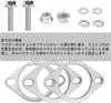 Korekaou Muffler Gasket 1 Set Stainless Steel Muffler Flange with