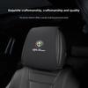 For Alfa Romeo Leather Car Seat Headrest AntiDirty Elastic Pillowcase Protective Cover For Alfa Romeo 4C 159 166 Giulia Giuliett