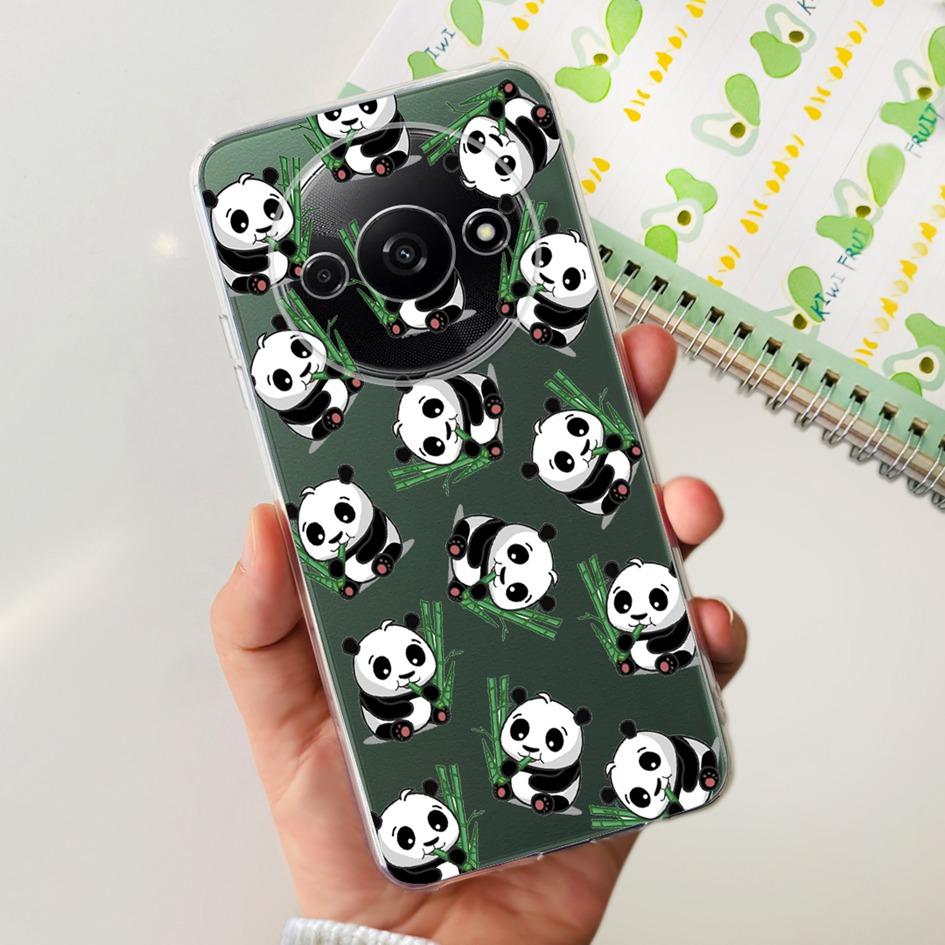 For Funda Xiaomi Redmi A3 Case 2024 Fashion Flower Transparent Silicone Soft TPU Phone Case For Xiomi Redmi A3 RedmiA3 4G Covers