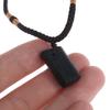 Natural Black Tourmaline Stone Necklace  Pendant Original Stone Accessory