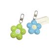 Trendy Candy Color Flower Keychain Sweet Cute Floral Keyring Phone Lanyard Key Holder Bag Pendant Couple Gifts