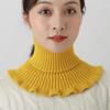 Women Warm Windproof Winter Knitted Fake Collar Turtleneck Knitted False Fake Collar