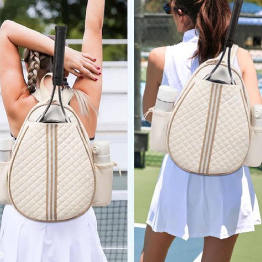 Polyester Tennis Crossbody Bag Zipper Closure Badminton Racquet Bag Tennis Bag Outdoor Sports