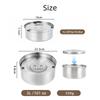 304 Stainless Steel Anti-Slip Floating Pet Bowl – Spill-Proof Food & Water Feeder with Heavy Duty Design for Dogs