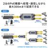 SANWA SUPPLY PoE-удлинитель Водонепроницаемый 2 выходных порта Расширение до 100 м Рабочая температура до (IP67) -20 60℃ LAN-EXPOE3