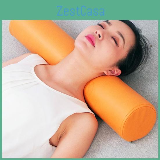 Support Neck Cervical Spine Pillow Pillow With Zippered Cover Wear Resistant Breathable Ergonomic Cylinder Pillow