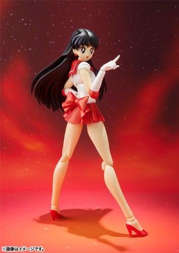 TAMASHII NATIONS Сейлор Мун Сейлор Марс Цветная 140 мм окрашенная подвижная фигурка SHFiguarts - Анимационная версия - Приблизительно. АБС и ПВХ