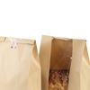 50Pcs Toast Bag Food-Grade Kraft Paper Bread Bags with Clear Window Durable Bread Packaging Bags for Bakery