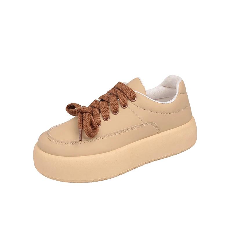 New Spring Autumn Casual Fashionable Platform Sole Elevated Women's Sports Shoes Non-slip Comfortable Vulcanized Shoes NO:M-1010
