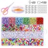 24 Grid 480 Colored Soft Pottery Beads Set Diy Bracelet Necklace Earrings Accessories Materials