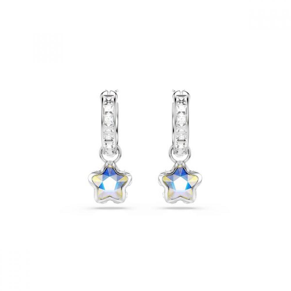 Swarovski Rhodium Drop Earrings 5754172