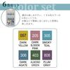 Kuretake Color Pen Brush Pen ZIG Clean Color Real Brush 6 цветов Smoky Color RB-6000AT/6VF