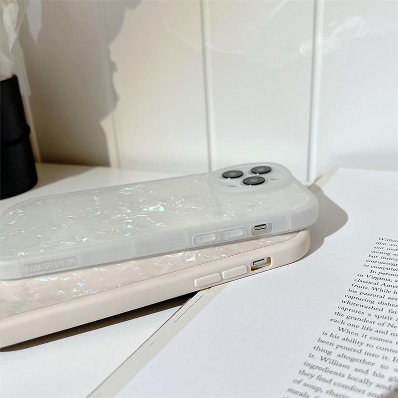Для Iphone 11 12 13 Mini Pro Max 7 8 P Xr X Xs Max чехол для телефона сладкий прозрачный белый корпус с текстурой силиконовый чехол против падения 1074