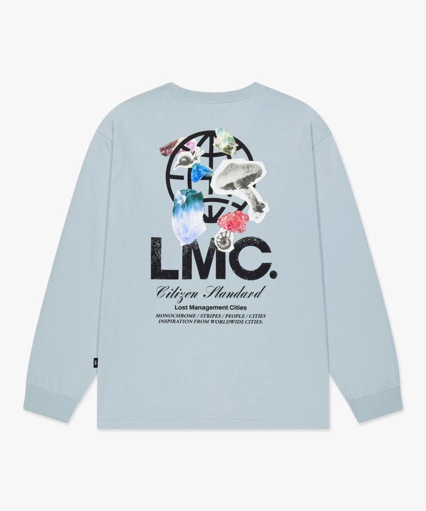 LMC Каменный Глобус Футболка с Длинным Рукавом Светло-Мятный