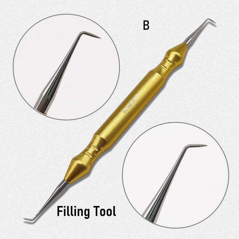 1 шт. Набор стоматологических эндодонтических инструментов для пломбирования, носитель костного графта МТА, стоматологический шпатель для пломбирования, стоматологический инструмент-нож, костная мельница-компактор, гладилка