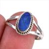 Natural Australian Opal Gemstone 925 Solid Sterling Silver Jewelry Ring S.9 M1d90
