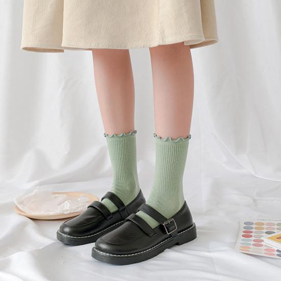 Женские зимние носки, шикарные гофрированные термодышащие носки