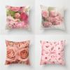 Pink Rose Sofa Pillowcase Cushion Cover     Bed Home Living Room Car Office