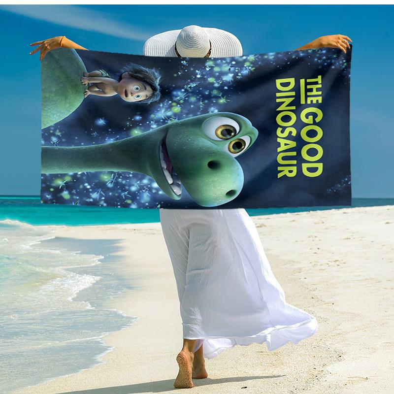 1pc The Good Dinosaur1 Beach Towel, Comfortable and Thick, and Swimming/Bath/Picnic/Camping Towel, Suitable for Seaside Beaches