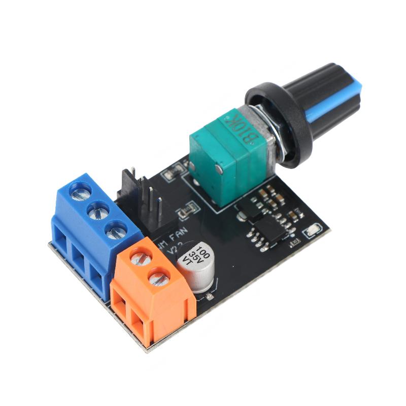 Dc12V Pwm Fan Speed Controller Module With Switch 3/4 Wire Motor Governor Electric Fan Speed Control Knob For Computer Pc Case