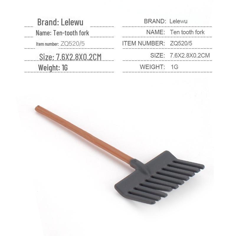 Набор фермерских инструментов ручной работы: Вилы для корма, газонокосилка, щетка, аксессуары для корма для настольного песочного стола, сцена для моделирования