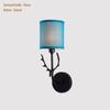 E14 Wall Lamp Cloth Iron Art Electroplating Wall Light for Home Hotel Bedroom Bedside Night Lights Christmas Antler Lamp
