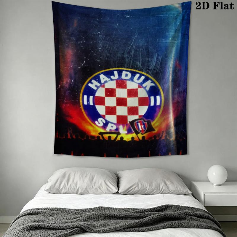 HNK Hajduk Split Wall Tapestry Aesthetic Wall Hanging Printed Fabric Blanket Decorative Tapestries for Bedroom Living Room Home Decor
