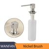 Deck Mounted Kitchen Soap Dispensers Square Pump Chrome Finished Soap Dispensers for Kitchen Built In Counter Top Dispenser 2306