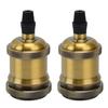 2 шт. Винтажный патрон для лампы Ретро Алюминиевый патрон для лампы DIY Аксессуары для винтажных ламп E26 27 Желтая бронза
