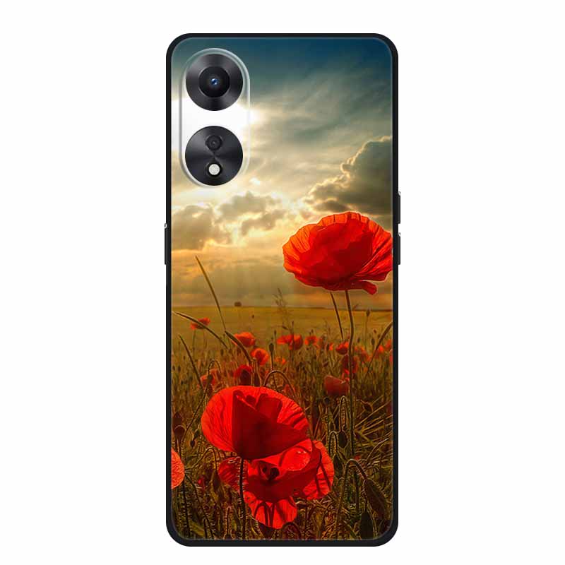 Чехол для OPPO A78 5G Модный силиконовый мягкий ТПУ задняя крышка для Oppo A58 A58X 5G OPPOA78 5G Чехлы для телефонов Ударопрочный CPH2483 Fundas
