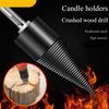 Firewood Splitter Drill Bit with 3 Drill Attachments Heavy Duty Detachable Electric Drill Bit for Woodworking Tools