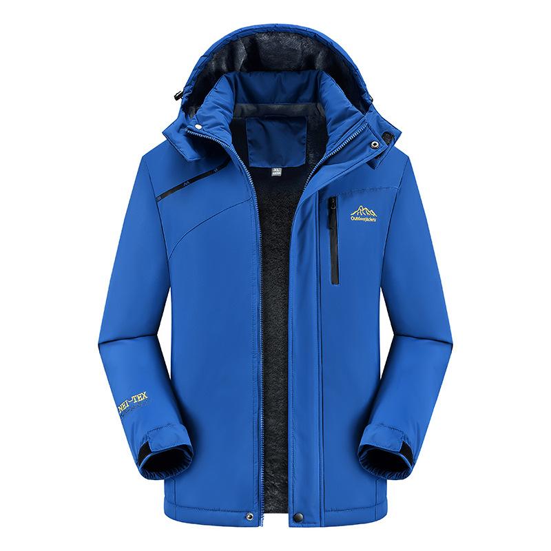 Padded-on Men's Autumn and Winter Jackets, Jackets, Cold-proof and Warm Padded Jackets, Mountaineering Suits.
