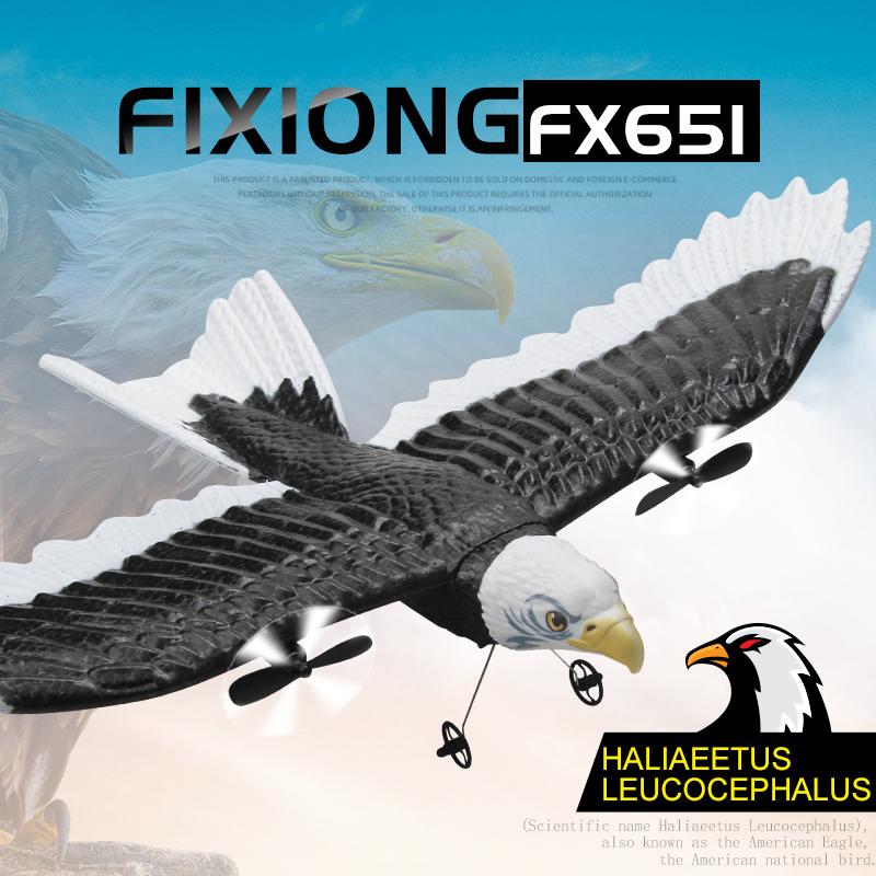 FX651 Радиоуправляемый самолет Орел Самолет Размах крыла Планер 2.4G Радиоуправляемый самолет Игрушки из EPP-пены для детей Мальчиков