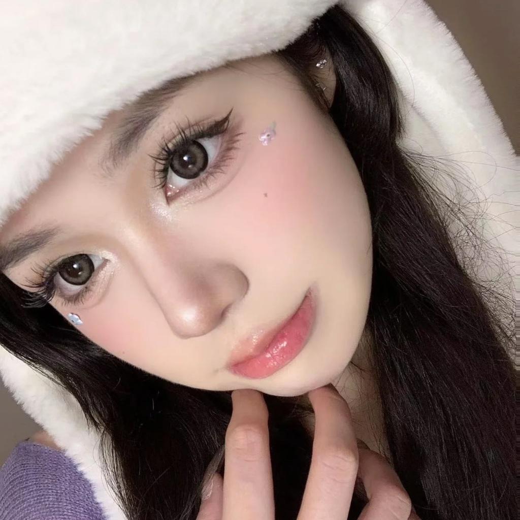 14,5 мм цветные контактные линзы MillCreek для ежегодного использования, натуральный комфорт с раствором коричневого/серого цвета, большие глаза, для студентов, для женщин, аксессуары для макияжа