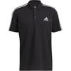 Adidas Polo Shirts Men's Black Polo Collar Moderate Straight Fit GK9097