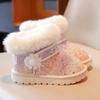 Kids Baby Infant Girls Blings Sequins Snow Boots Warm Shoes Children Winter Shoes