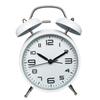 4 Inch Twin Bell Loud Alarm Clock Luminous Metal Frame Silent Student Alarm Clock Strong Wake-up Mute Table Clock Living Room