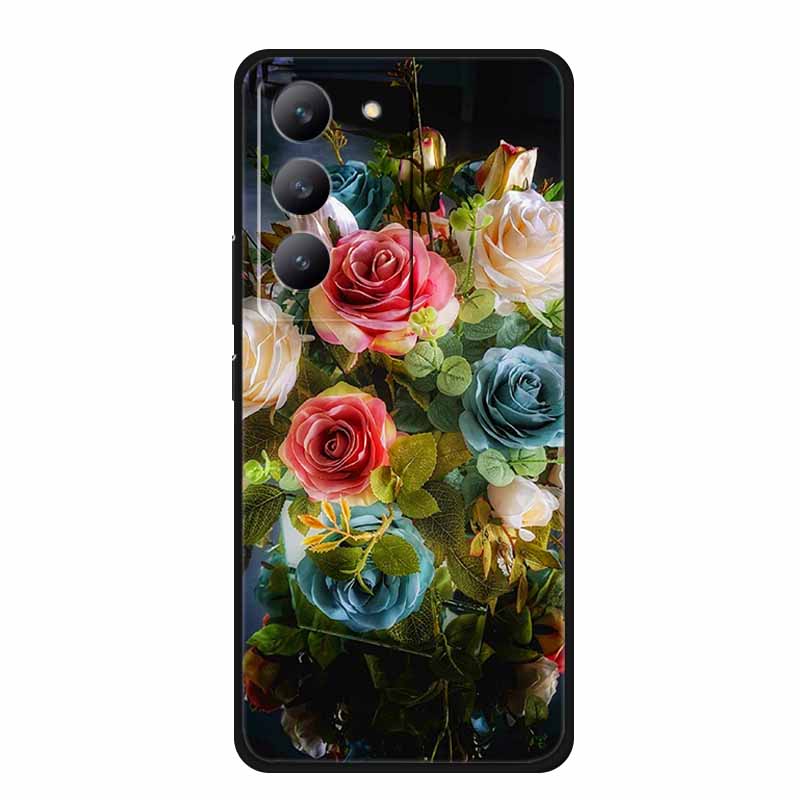 Phone Case For Redmi 15 4G Back Cover Case 6.9" Shockproof Black Silicone Soft Coque For Xiaomi Redmi 15 Case Redmi15 Funda Para