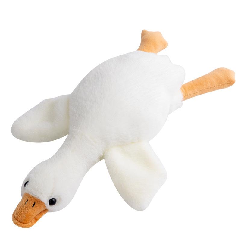 Internet Celebrity Big White Goose Plush Toy Cute Big Goose Sleeping Pillow Cushion Doll Birthday Gift Doll