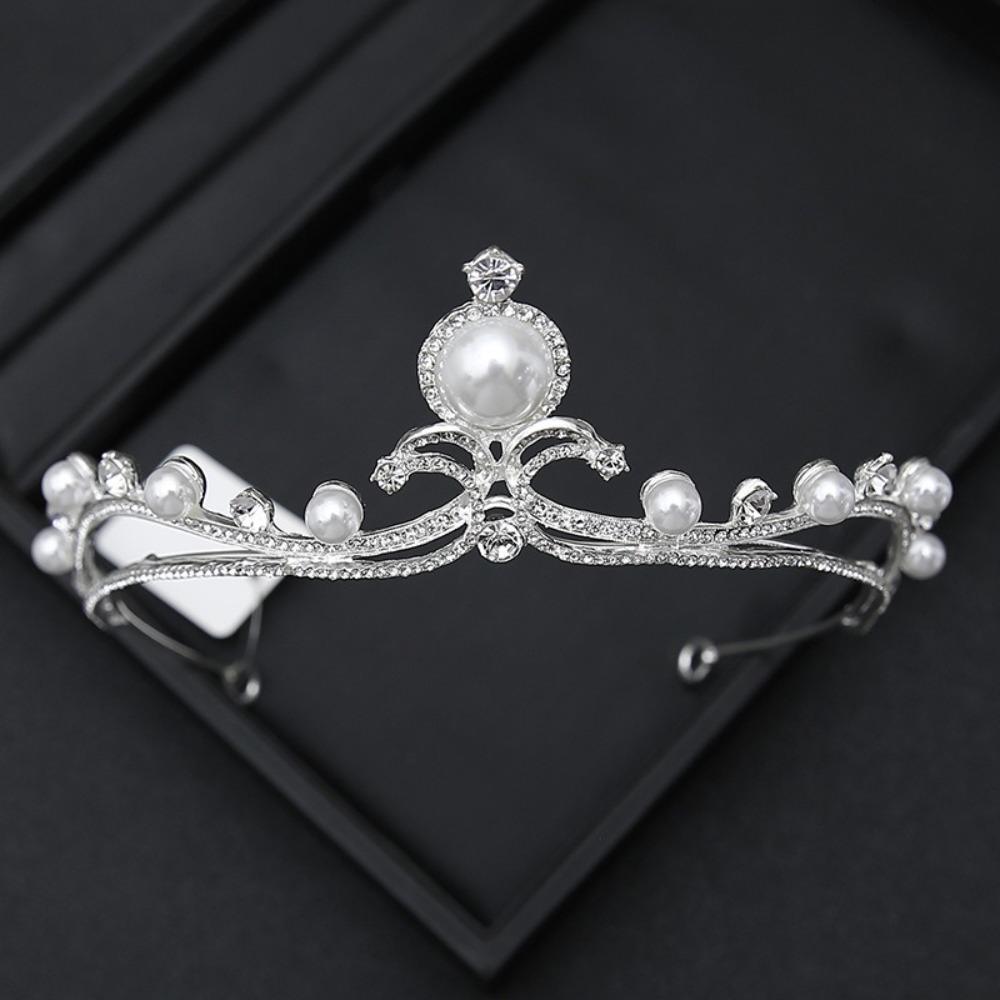 Simple Design Wedding Bride Crown Crystal Rhinestone Princess Crown  Wedding Ceremony
