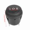 5PCS Black Color Round Rocker Switch 3 Pin SPDT Switch Durable Rocker Switch  Marine