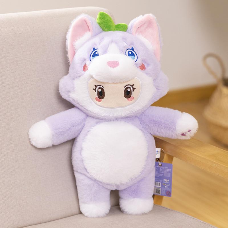 Licensed Yuen Officially Meng Zhi Xing Plush Toys Featuring Cute Sitting Animals