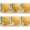 Brown Handheld Woven Flower Basket with Handle Decorative Baskets Gift Storage Basket