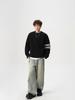 Unisex Striped Casual Knit Sweater - Winter Inner Base Layer, Round Neck
