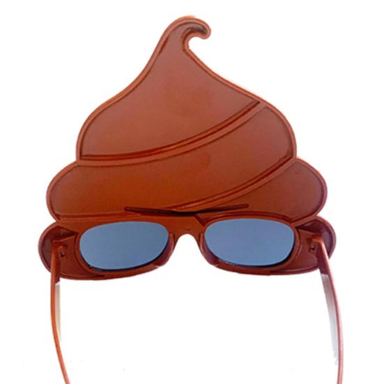 Смешные Очки-Какашки Форма Какашки Вечеринка Солнцезащитные Очки День Рождения Фото Реквизит Фестиваль Аксессуар Очки для Дискотеки Розыгрыш Подарок