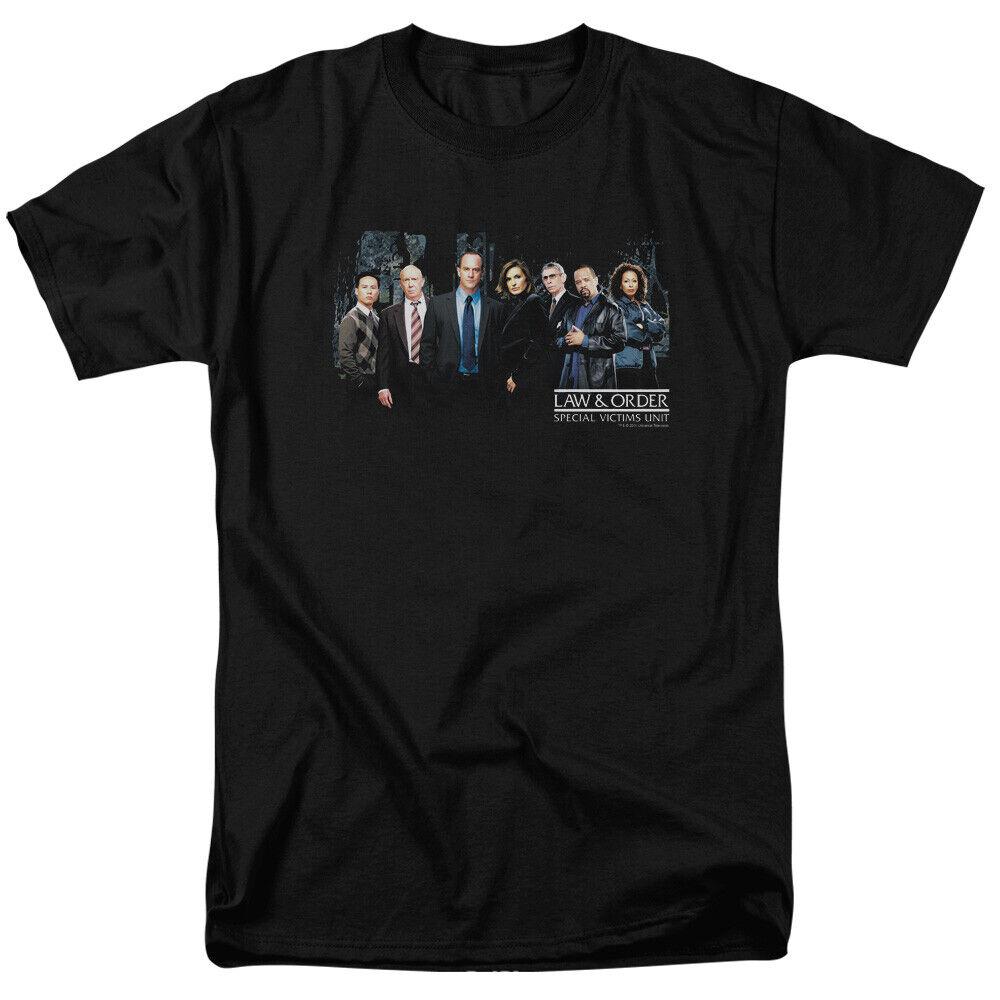 Unisex shirt Cotton Oversize Large Size Law & Order SVU Cast Licensed Adult T-Shirt Fashion