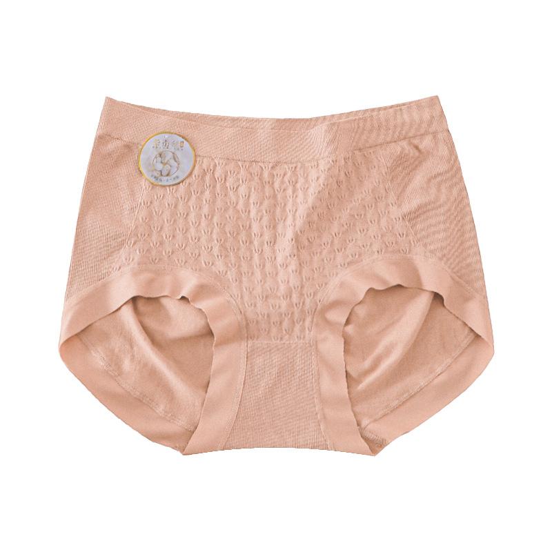 Женское антибактериальное нижнее белье с высокой талией, облегающее живот, бесшовное дышащее треугольное нижнее белье