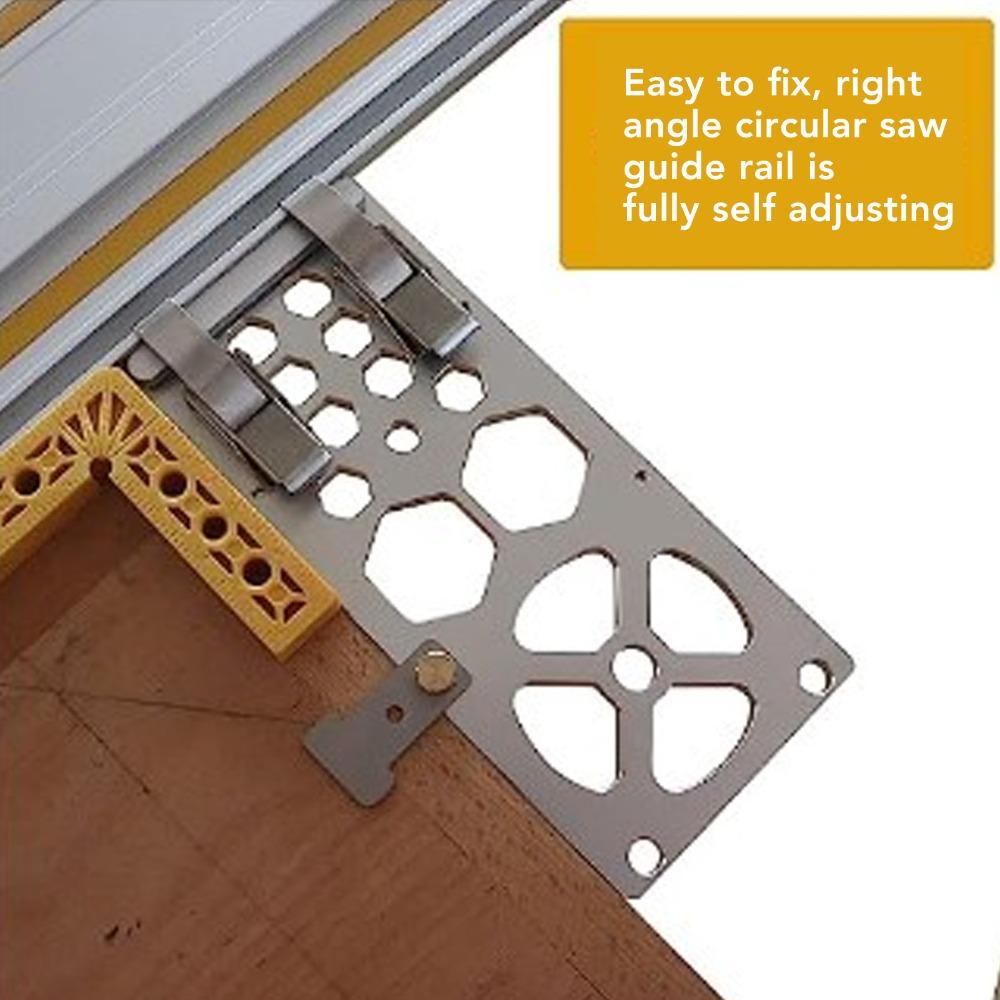 Easy Track Saw Square 13.4 Inch Angle Stop Guide Rail Circular Saw Guide Rail  For Precise Cuts