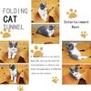Складное игровое одеяло для кошек, коврик для активных игр и тренировок в помещении, устойчивый к царапинам, туннель для лазания и прыжков, войлочный коврик, товары для домашних животных.
